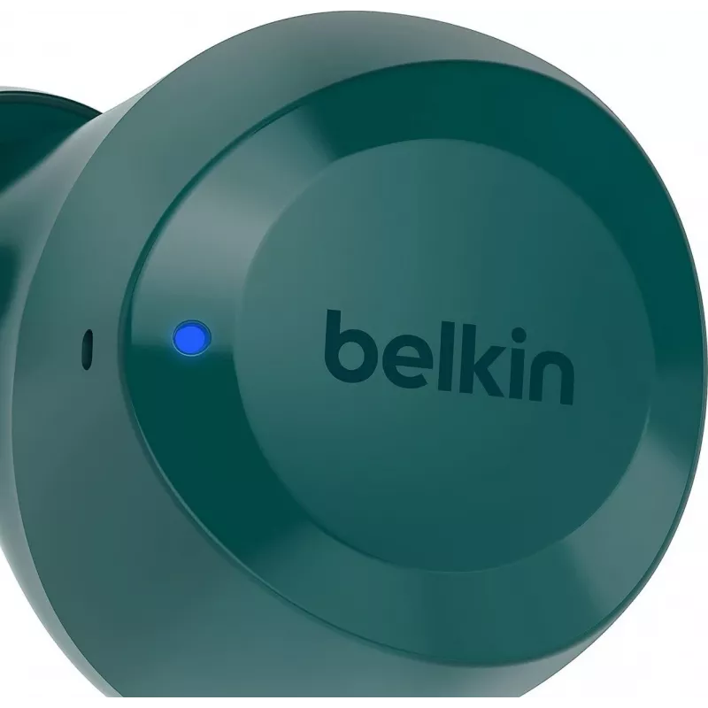Belkin SoundForm Bolt AUC009btTE auriculares intra-auriculares true wireless com microfone, azul-petróleo
