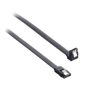 Cabo ModMesh SATA 3 em ângulo reto 30 cm - carbono - cabo - digital/dados (CM-CAB-RSAT-N30KC-R)