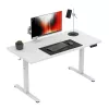 Secretária mark adler Leader 7.3 branca — estação de trabalho ergonómica de altura ajustável
