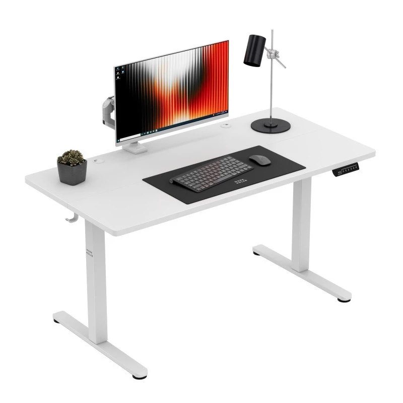 Secretária mark adler Leader 7.3 branca — estação de trabalho ergonómica de altura ajustável