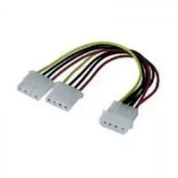 Wentronic CAK S-01 5,25>2x 5,25 - divisor de alimentação - fonte de alimentação interna, 4 pinos (M) - fonte de alimentação interna, 4 pinos (F) - 15 cm
