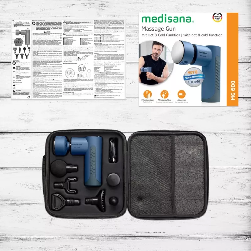 Massageador Medisana MG 600 Universal Preto, Azul