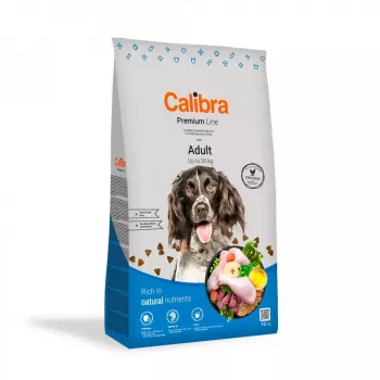 Comida seca para cães Calibra Premium Line Adult Chicken 12 kg – alimento de manutenção para cães adultos, 24 % proteína, 13 % gordura