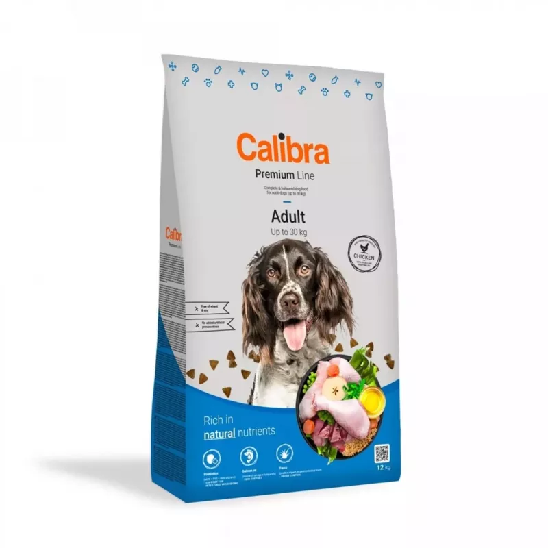 Calibra Premium Line Adult de frango, ração seca para cães, 12 kg
