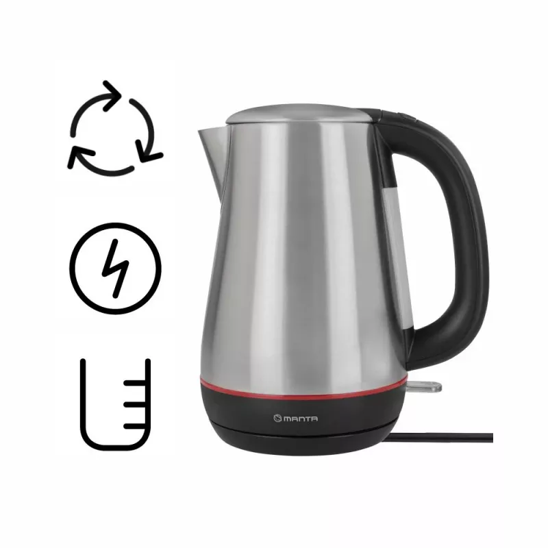 Chaleira MANTA 1,7L 2200W aço inoxidável