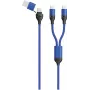 Cabo USB 2GO 797366 1,2 m USB-A/USB-C 2 x USB-C preto azul