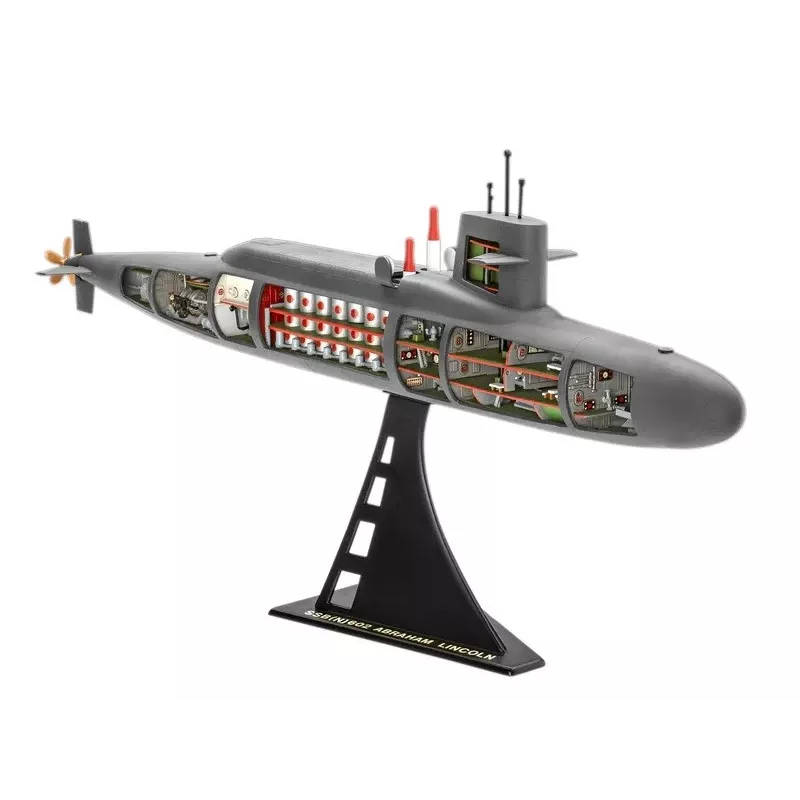 Maquete de navio em plástico REVELL S.S.B. Abraham Lincoln escala 1/253 kit