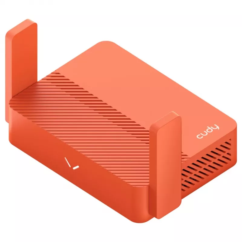 Router portátil Cudy AC1200 (TR1200) – Laranja, alimentação por rede, 1x RJ-45 LAN/WAN, USB 2.0