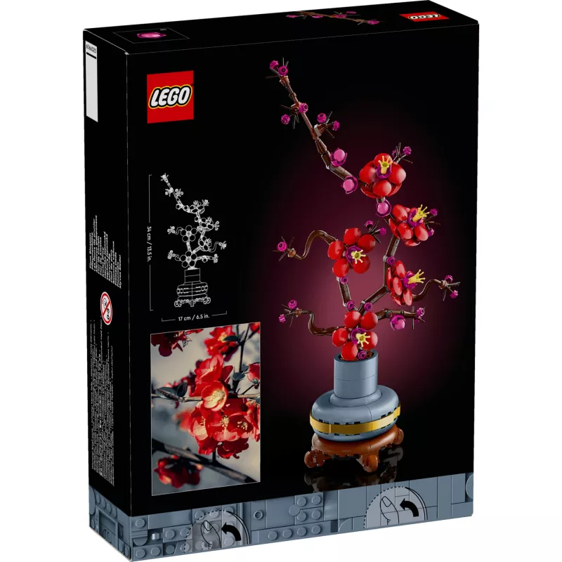 LEGO Icons conjunto de decoração de flores de ameixeira 10369, multicolor