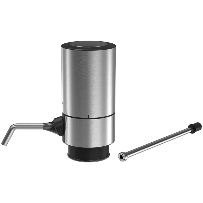 Máquina de servir vinho elétrica a pilhas com tubo de aço inoxidável