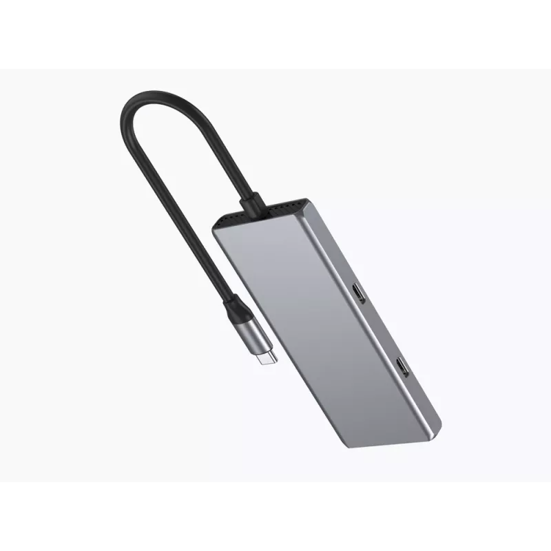 Hub USB Gembird 4 portas USB 3.2 Gen 2 Type-C com 4x Type-A e conectores Type-C