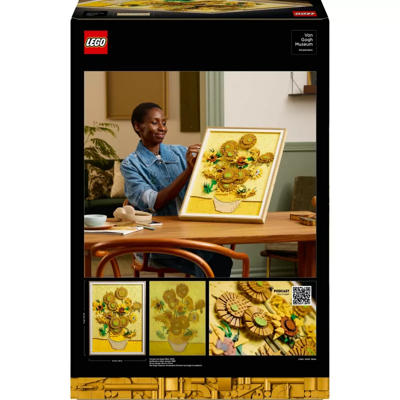 LEGO Art 31215 Vincent van Gogh Girassóis conjunto de construção, 2615 peças, 18+