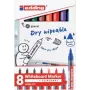 Marcador de quadro branco Edding 4-361-8-S2999, ponta de 1 mm, preto, pack de 8