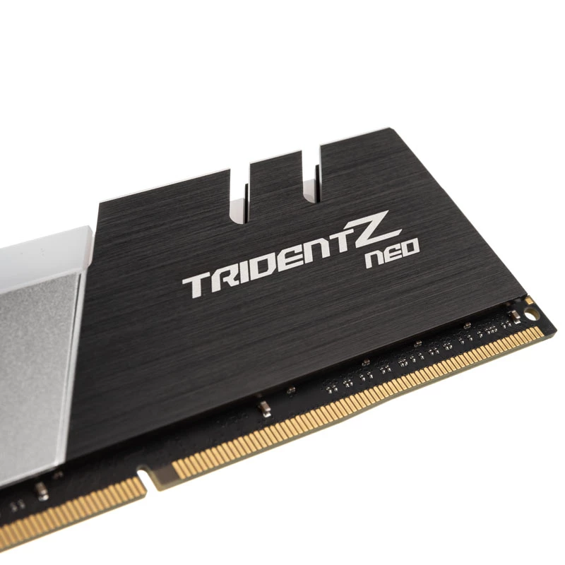 DIMM 16 GB DDR4-3600 (2x 8 GB) Dual-Kit, memória RAM preta/prateada, F4-3600C16D-16GTZNC, Trident Z Neo, INTEL XMP