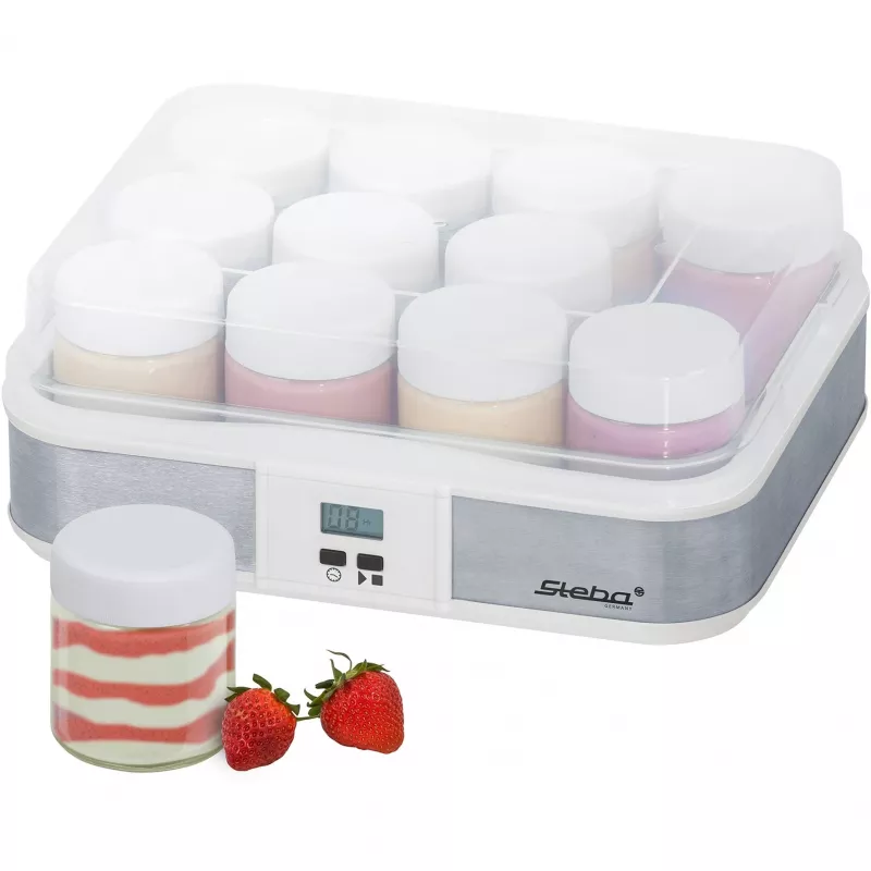 Iogurteira JM 2, máquina de iogurte aço inoxidável/branco