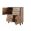 Cama conjunto de sala LOTTA 2 (aparador 150 2D3DR + aparador 110 2D4DR + vitrina 120 + mesa de centro 110)