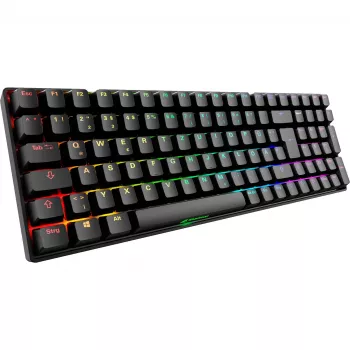 Teclado Sharkoon Skiller SGK50 S2 preto layout DE Gateron Yellow