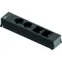 Distribuidor de energia Bachmann 916.0601 0,1 m 2 tomadas AC preto