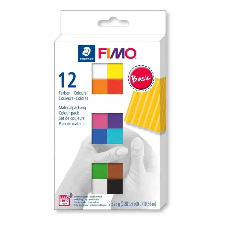Massa de modelar Staedtler FIMO 8023 C cores sortidas