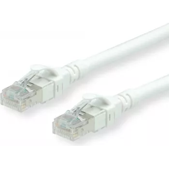 ROLINE - Cabo de patch - RJ-45 (M) para RJ-45 (M) - 30 cm - SFTP - CAT 6a - Branco (21.15.2976)