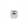 Carregador com fio para dispositivos móveis NATEC NUC-2140, 30W, USB-C PD 3.0 + USB-A, Samsung AFC, branco