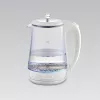 Chaleira elétrica Maestro MR 052 WH — 1,7 L, 2200 W, branco translúcido, corpo em vidro