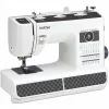Máquina de costura eletromecânica semiautomática Brother HF37 branca