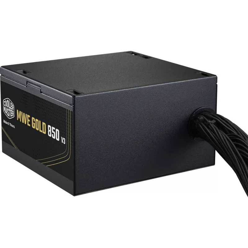 Fonte de alimentação Cooler Master MWE Gold 850 V3 850W 80+Gold não modular ATX 3.1 ventoinha 120mm garantia 5 anos