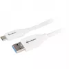 Cabo USB 3.2 Gen 2, USB-A macho > USB-C macho (branco, 0,5 metro)