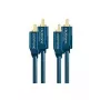 Cabo de áudio estéreo (2x ficha RCA/2x ficha RCA) – 2,0 m cabo coaxial RCA para som estéreo potente
