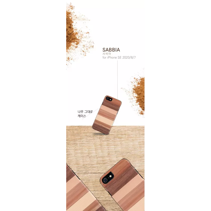 Capa para telemóvel man and wood para iPhone 7/8 — sabbia preto