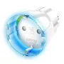 Fibaro FIBEFGWPF-102-5 Adaptador de ficha tipo F branco