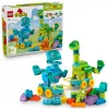 Brinquedo de construção LEGO DUPLO 10451 Dinossauros sobre Rodas conjunto 3-em-1, 108 peças, idade 3+, altura 220 mm
