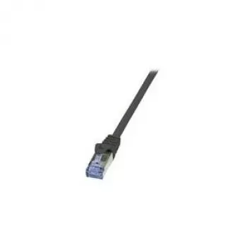 Cabo de rede LogiLink 1,5 m Cat.6A RJ-45 S/FTP preto