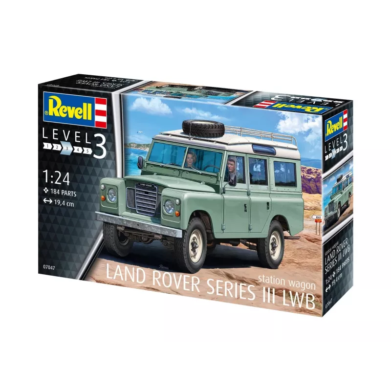 Modelo em plástico Land Rover Series III