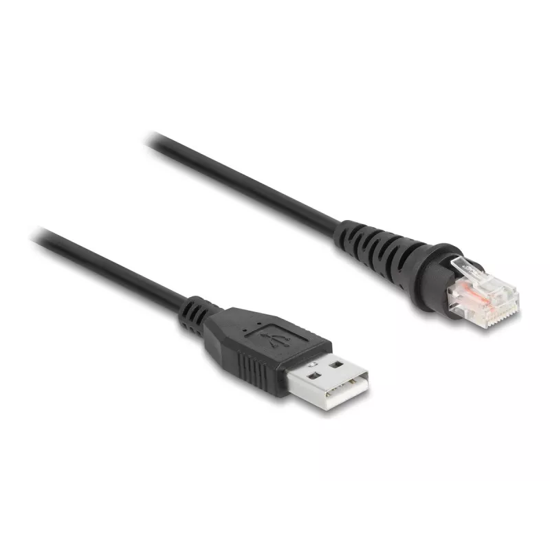 Cabo para leitor de códigos de barras DeLOCK RJ50 para USB 2.0 Type-A 2 m