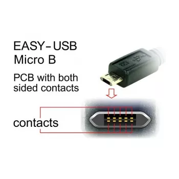 Cabo USB DeLOCK 83857 USB 2.0 3 m USB A Micro-USB B Preto