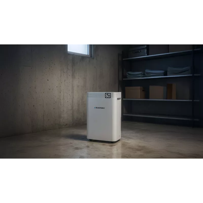Desumidificador BLAUPUNKT ADH801 — 20 l/dia (máx. 36 l/24h), depósito de 4,2 l, 600 W, R290, visor LED
