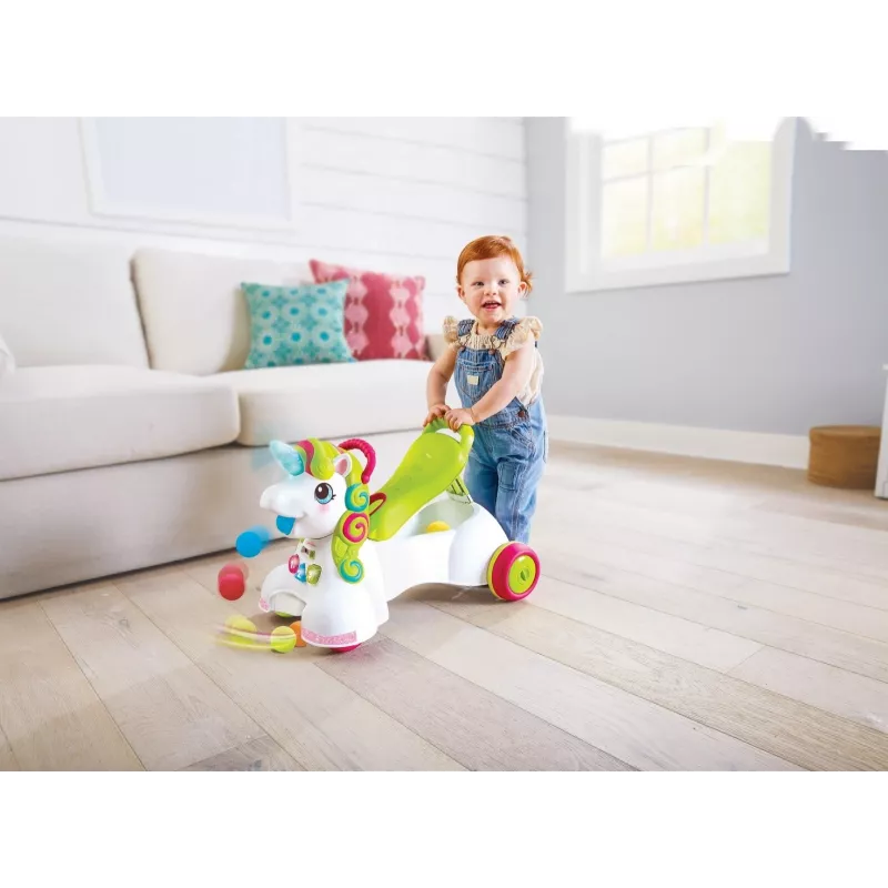 Veículo de passeio, Pusher 3in1 - unicórnio