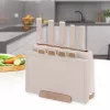 Conjunto de facas com bloco Maestro MR-1412-BEIGE + conjunto de tábuas de corte bege
