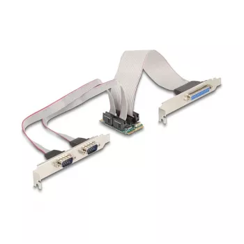 Adaptador DeLOCK 95277 interno paralelo RS-232 Mini PCI Express verde