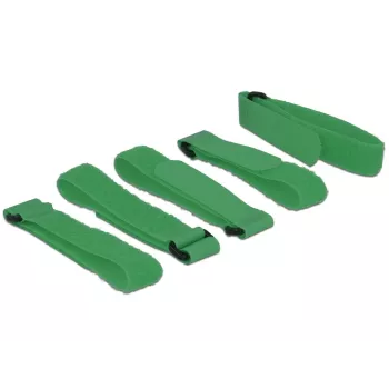 Fecho de velcro DeLOCK 18706 verde 5 unid.