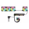 Corsair CO-9051001-WW iCUE LINK QX120 RGB ventoinha para caixa, 120 mm, PWM, com sensor de temperatura, preta