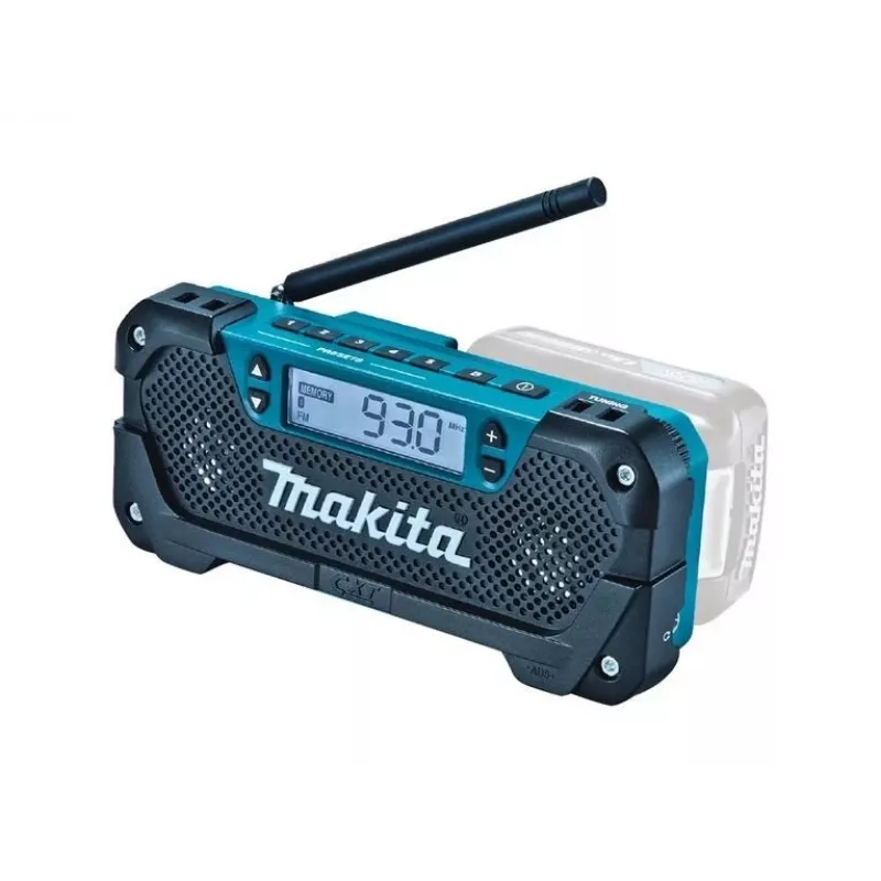 Makita MR052 rádio Worksite Analógico e digital Preto, Azul