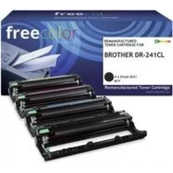 Toner freecolor Brother DR-241CL Drum Kit BK/C/M/Y 15000 recondicionado - recondicionado - compatível (K15725F7)