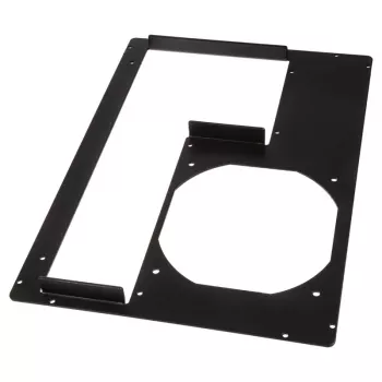 Painel traseiro para caixa de PC Micro-ATX, DimasTech S0022GB, 5 slots de expansão, preto grafite