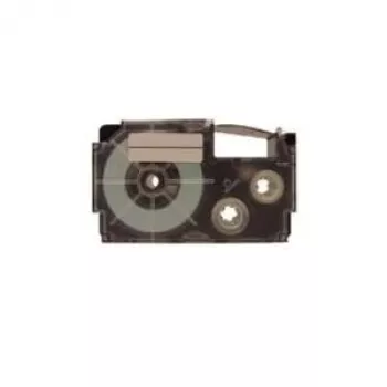Fita de etiquetar Casio XR-12WE1 preto sobre branco
