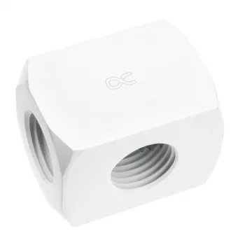 Alphacool HF distribuidor de ligação de 3 vias G1/4, branco