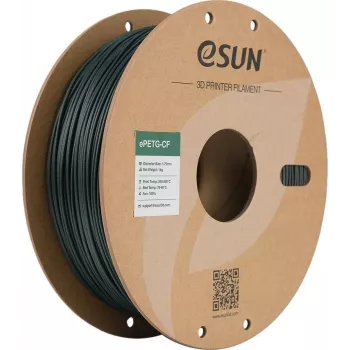 EPETG-CF 1,75mm VERDE ESCURO 1kg ESUN FILAMENTO 3D (EPETG-CF-P175BG1)