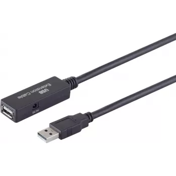 Cabo USB S/CONN 13-29055 USB 2.0 5 m preto
